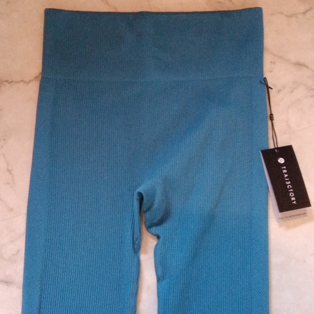 Trajectory Yoga Blue High-Waist Leggings